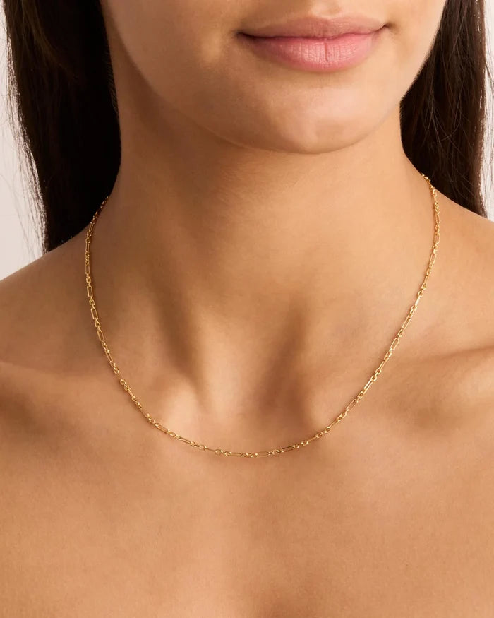 19" MIXED LINK CHAIN NECKLACE | Gold - Darling & Domain