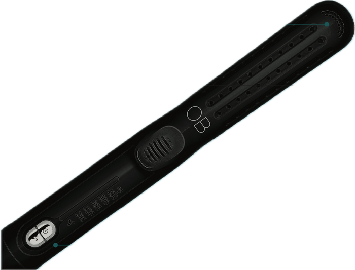 Olla Bella 2-in-1 Hair Straightener & Curler (Airflow Styler) Top View