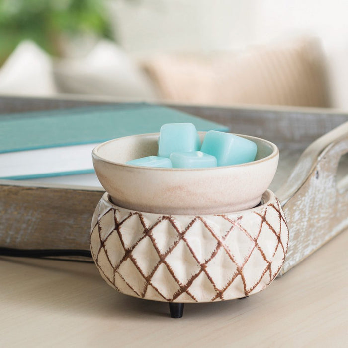 2-in-1 Lattice Wax & Candle Warmer