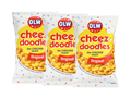 3 Bags of OLW Cheez Doodles 225g (7.93 oz) – Authentic Swedish Cheese Puffs