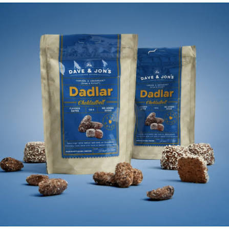 3 Pack Dave & Jons Dadlar Chokladboll - Dates with the taste of Swedish Chocolate Balls (125g / 4.40oz)