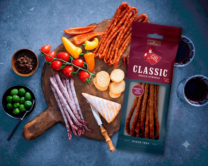 3 Packs of Göl Classic Ölkorv Snack Sausages 120g (4.23 oz) – Authentic Swedish Air-Dried Beer Sausage Sticks