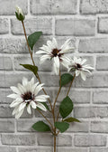 32.5" Faux WHITE BLACK EYE SUSAN STEM - Magnolia Lane co. Home + Garden + Gift