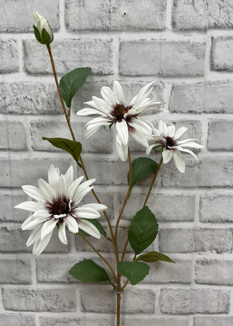 32.5" Faux WHITE BLACK EYE SUSAN STEM - Magnolia Lane co. Home + Garden + Gift