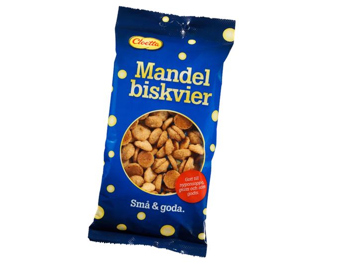 4 Bags of Cloetta Mandelbiskvier Almond Macaroons 150g (5.29 oz) – Authentic Swedish Almond Biscuits