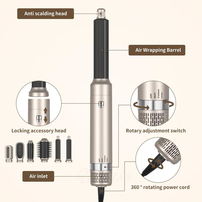 5 In 1 Hair Dryer Brush