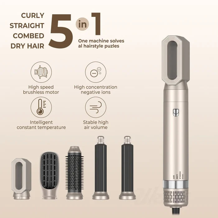 5 In 1 Hair Dryer Brush