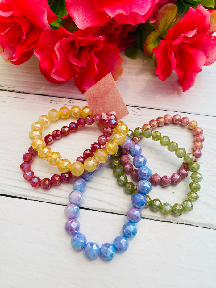 Colors of Spring Beaded Bracelet Stack