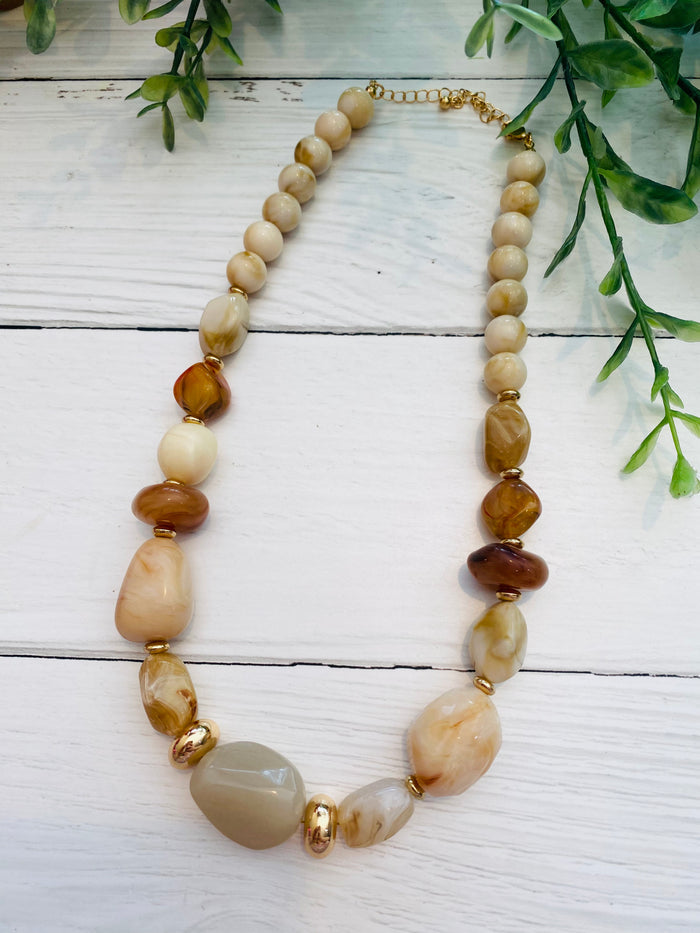Natural Beauty Chunky Gemstone Necklace
