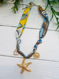 By the Sea Starfish Scarf Necklace