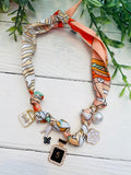 Chic Look Charm Scarf Necklace