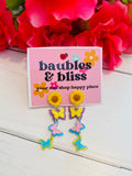 Sunny Butterflies Dangle Earrings