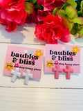 Glitter Cross Stud Earrings