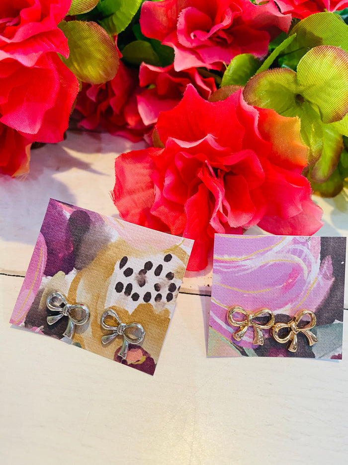 Classic Bow Stud Earrings