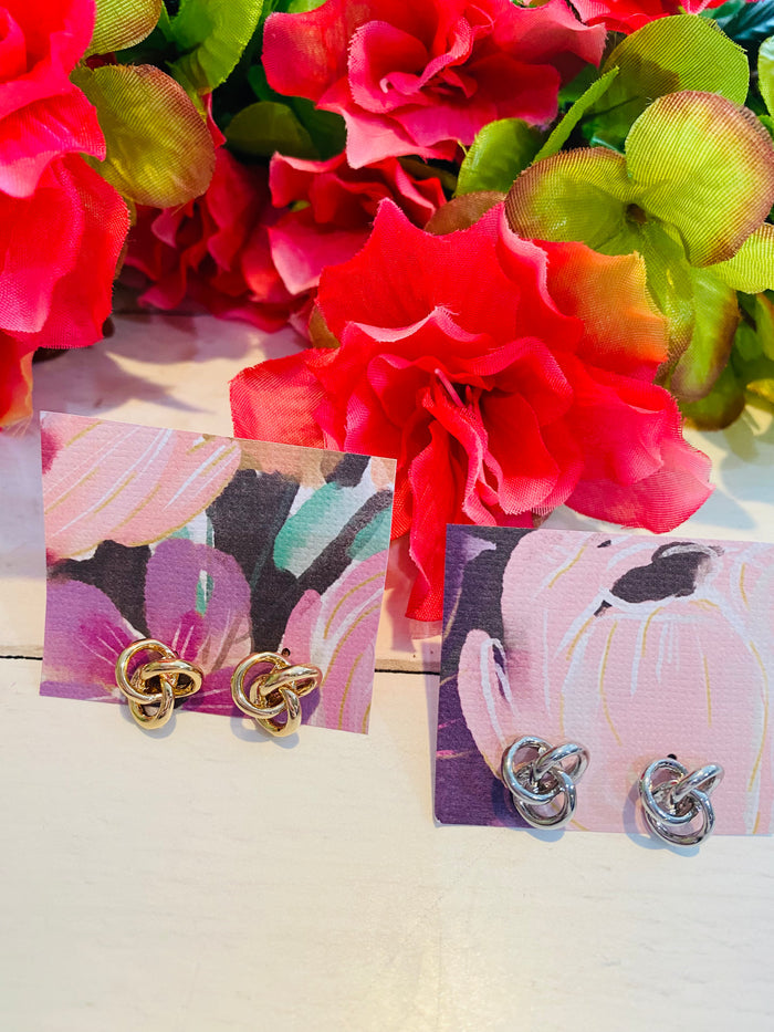 Knotted Stud Earrings