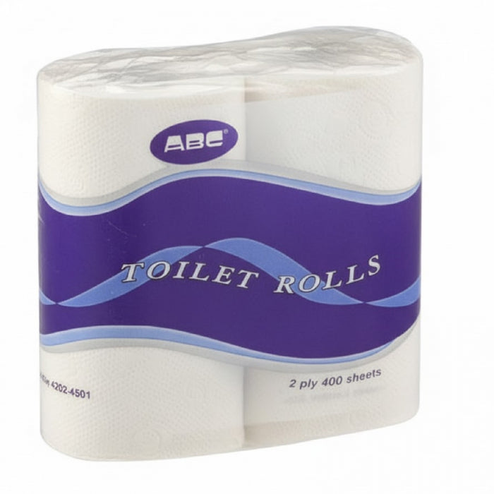 ABC Deluxe UN2-400-0 Toilet Rolls 400 Sheet 2Ply