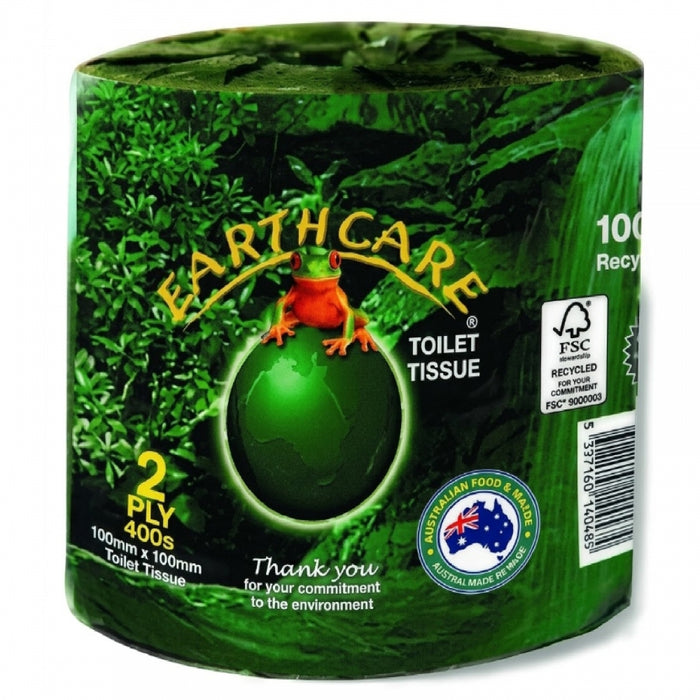 ABC EarthCare EC-4001 Toilet Roll 400 Sheet 2 Ply