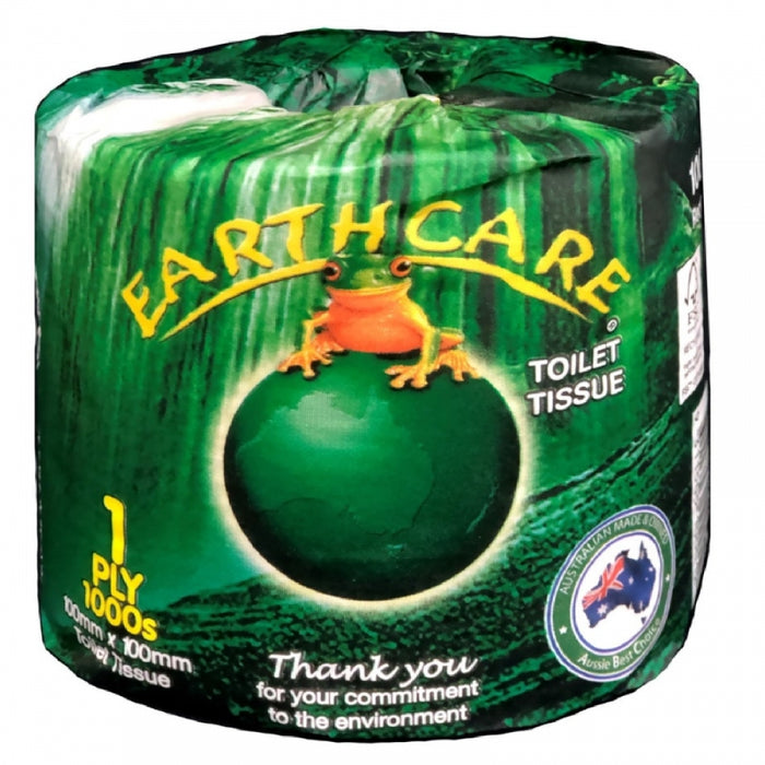 ABC EC-10001 Earthcare Toilet Paper 1000SHT 1PLY
