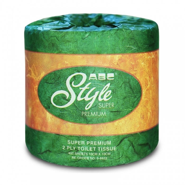 ABC Style 8822 Toilet Paper 2Ply 400 Sheet