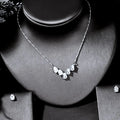 Wedding Jewelry - Silver Cubic Zirconia Bridal Jewelry Set