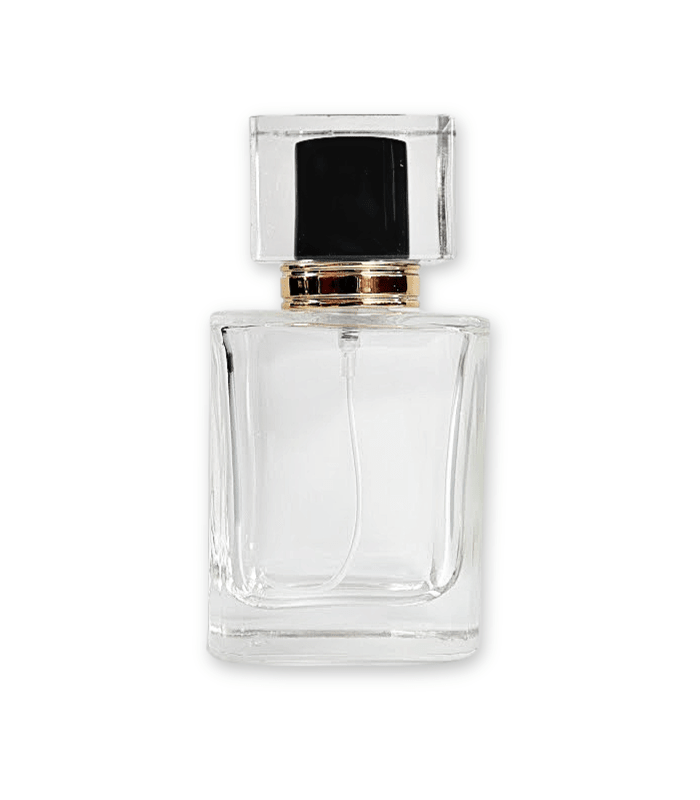 Perfume Bottle Black Cap