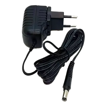 Svart lader til Andis Slimline Pro Li med europeisk stikkontakt og rullet kabel
