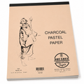 Aquabee Charcoal Pastel Paper Pad White 25 Sheets