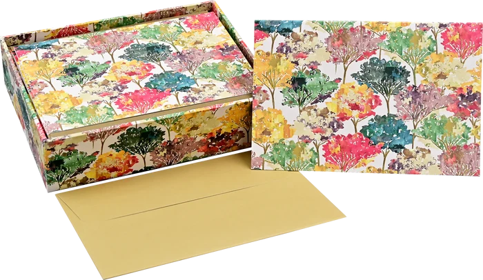 Autumn Leaves Note Cards