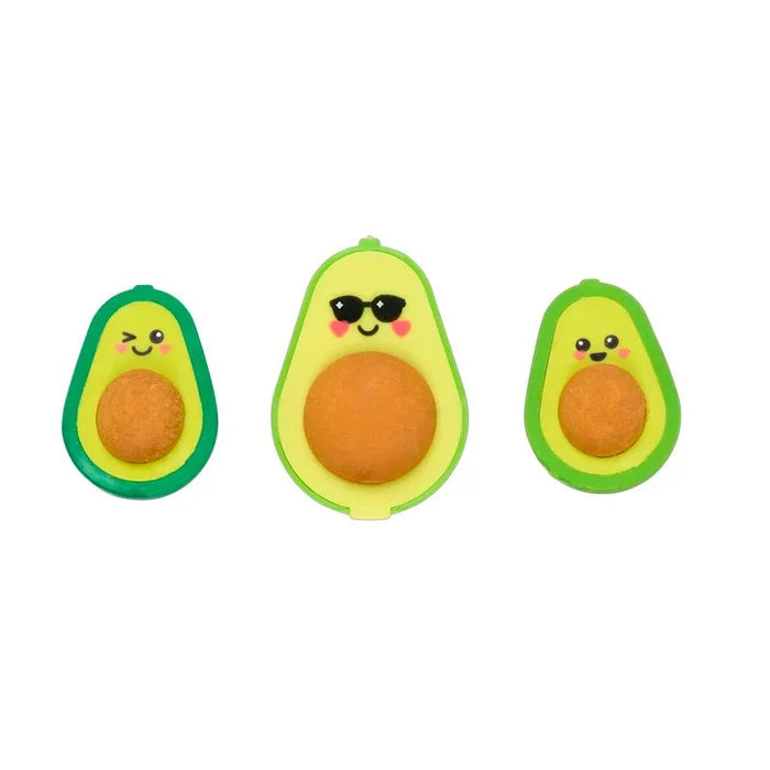 Avocado Love Eraser and Sharpener Set - 3pcs
