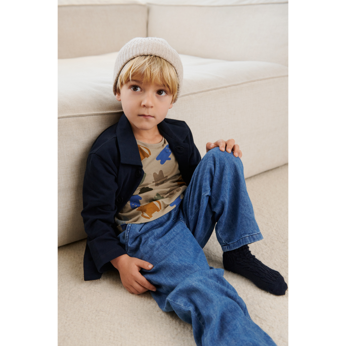 Liewood - Beanie Hat - Miller - Sandy Melange - Lifestyle Cut 1