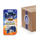 BIC Comfort 3 Advance Men's Disposable Razors - 4 Ct - 72 Pack