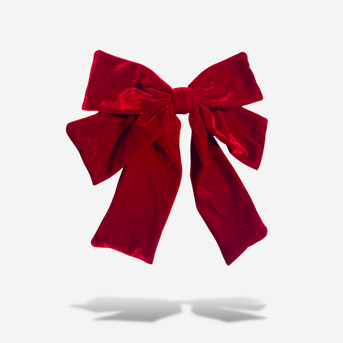 Big Velvet Bow: Red