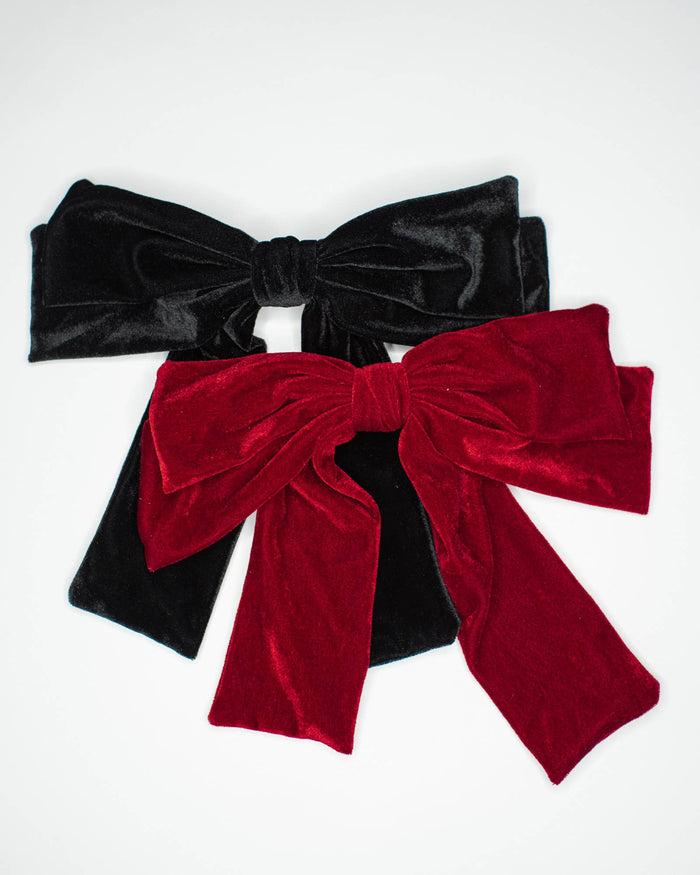 Big Velvet Bow: Red