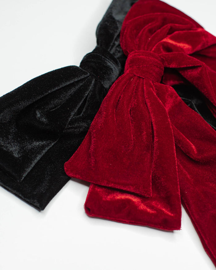 Big Velvet Bow: Red