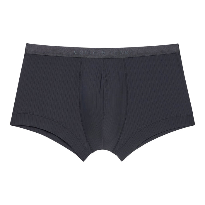 Black Coastal Nylon Low Rise Trunk - Parke & Ronen