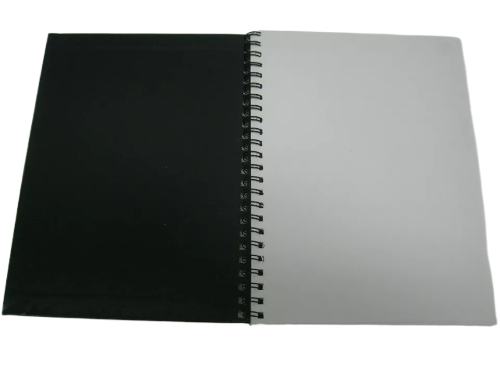 Black Hardback Sketch Drawing Paper Pad 9x12'' - 80 Sheets-65 lb