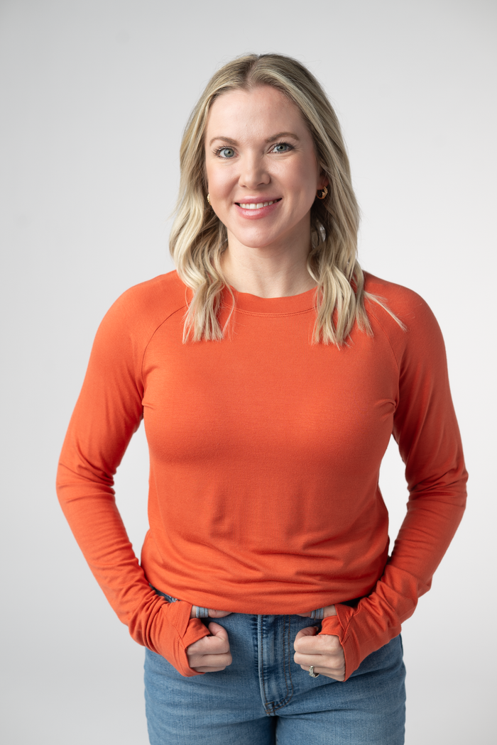 Blair Long Sleeve Top - Pumpkin