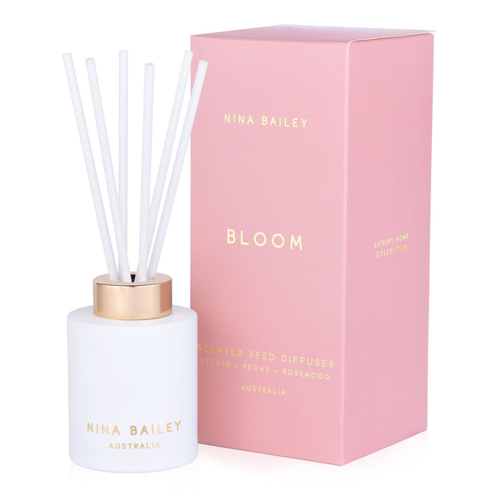 BLOOM - LYCHEE PEONY LUXURY REED DIFFUSER - Nina Bailey