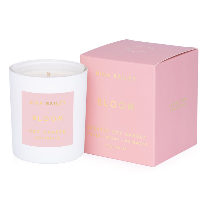 Bloom - Lychee Peony Soy Candle - Nina Bailey