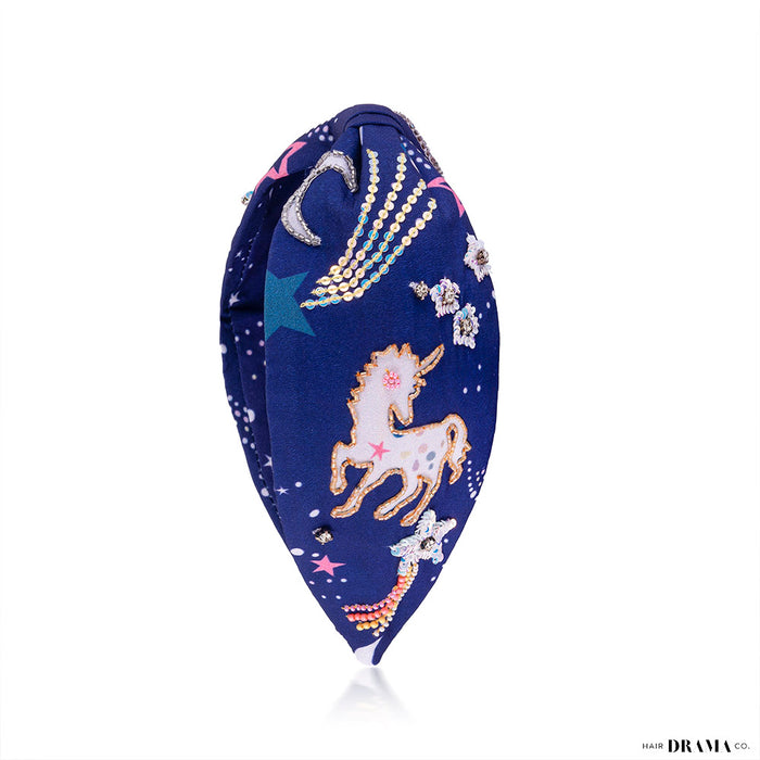 Blue Unicorn Gift Box with 1 Hair Band, 2 Hair Pins & 2 Hair Ties