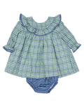 Bluegrass Plaid Bubble Romper