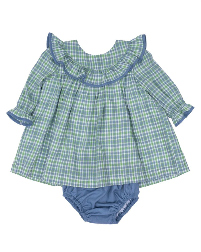 Bluegrass Plaid Bubble Romper