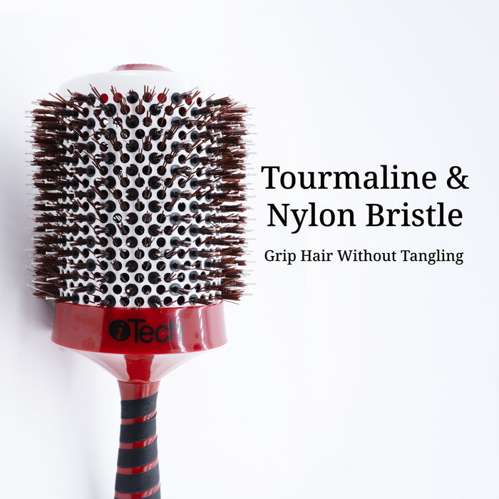 Boar & Nylon Bristle w/ Magnetic Therapy Handle Brush in 6 Sizes