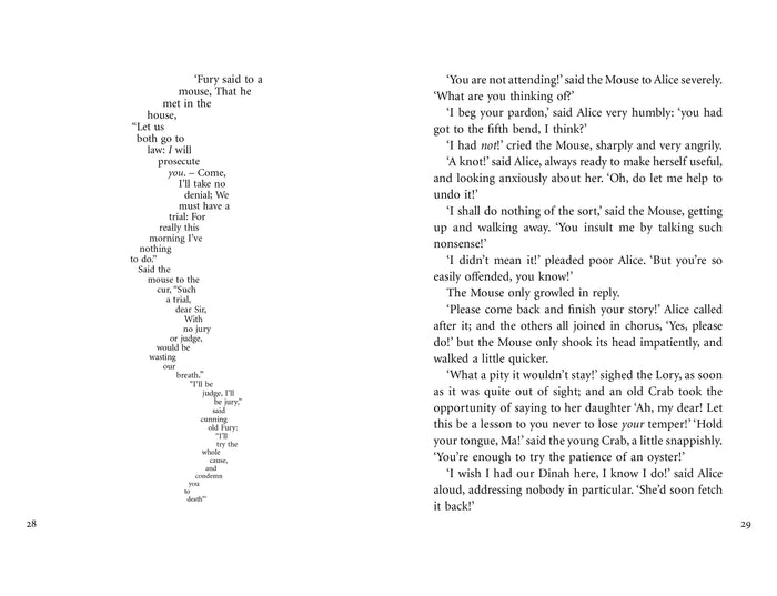 Book -  Alice's Adventures In Wonderland - Spread 3