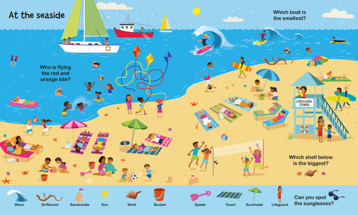 Book - Little Word Seekers: In The Ocean - Spread 1