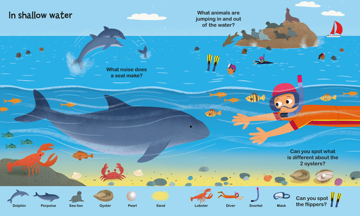 Book - Little Word Seekers: In The Ocean - Spread 2
