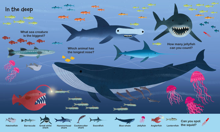 Book - Little Word Seekers: In The Ocean - Spread 3
