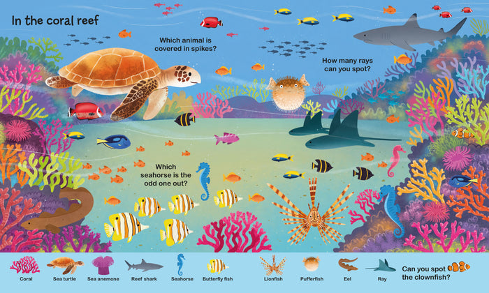 Book - Little Word Seekers: In The Ocean - Spread 4