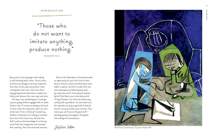 Book - Mini Artists: 20 Projects Inspired By The Great Artists - Spread 2