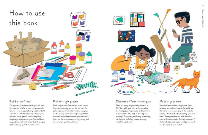 Book - Mini Artists: 20 Projects Inspired By The Great Artists - Spread 3